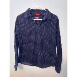 Merona Women's Navy Blue‎ Button-Up